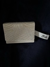 Small Cream Embellished Clutch