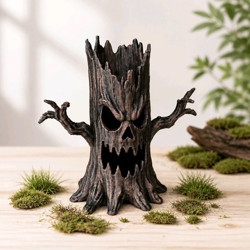 Spooky halloween tree - spooky, with