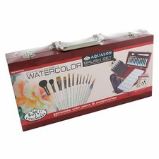 Royal and Langnickel Artists Paint Brush Watercolour Wooden Box Set