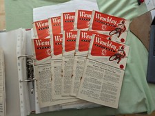 WEMBLEY LIONS SPEEDWAY PROGRAMMES x 10 1950's - see list