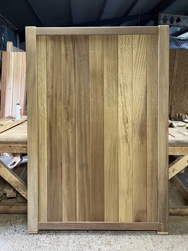 Wooden garden gate - wooden, iroko