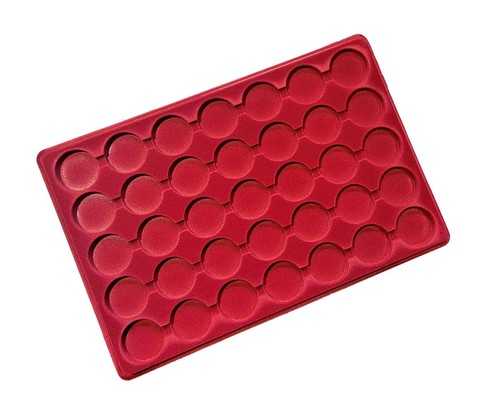 Red coin tray - tray, in