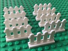 9 x LEGO 1 x 4 x 2 Fence - White - Part 33303 - House / Cottage