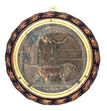 Ww1 mounted death plaque - ww1,