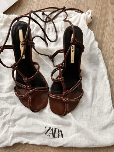 Zara womens brown strappy - womens,