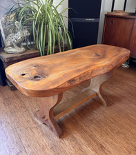 Vintage live edge coffee/side