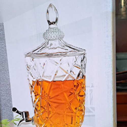 Clear glass jug - clear, beverage