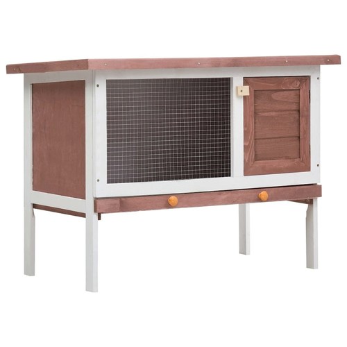 Rabbit hutch brown - solid, pine