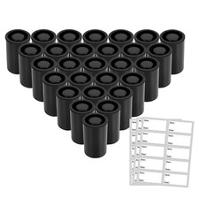 20Pcs Plastic Empty Black