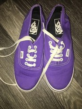 VANS UK Size 3 US 4 Men’s US 5.5 Women’s Purple Trainers  Lace Up