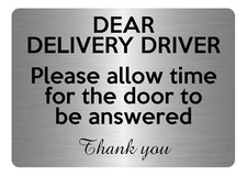 A5.29 DEAR DELIVERY DRIVER