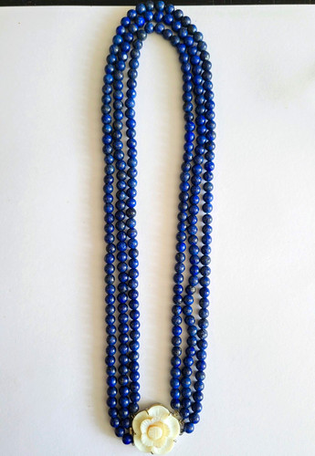 New three strand blue stone - three-strand,