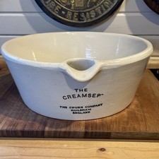Antique Dairy Cream Separator Bowl Creamsep  Doulton Ironstone Churn Company 