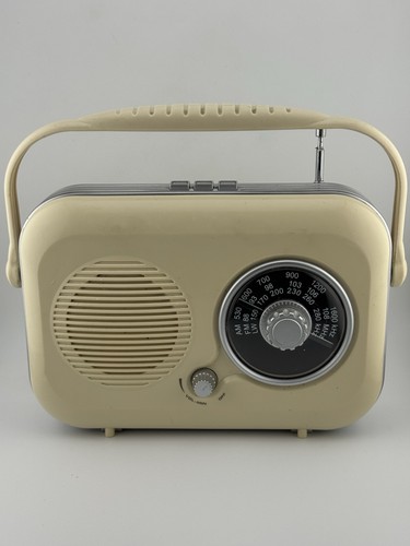 Red retro style portable radio - retro,
