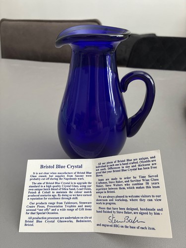 Bristol blue glass - bristol, vase/jug
