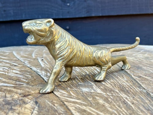 Brass prowling tiger - prowling,