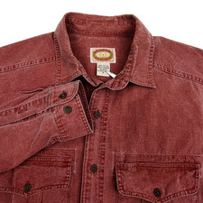 Vintage Banana Republic Expedition Safari Button Down Shirt Mens Size Medium Red