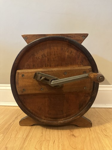 Antique wooden butter churn - butter,