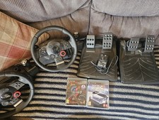 Logitech Driving Force GT Racing Wheel and pedals x 2 plus  2 games 
