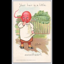 Antique Postcard Your Hair is
