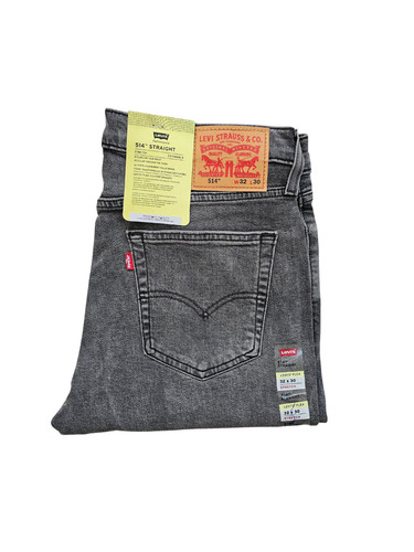 Levis 514 mens grey denim - levis,