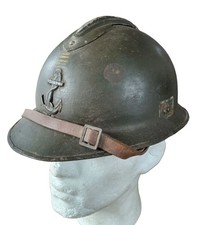 Original WW2 French Army Colonial Lieut Colonel M26 Adrian Helmet With Decal