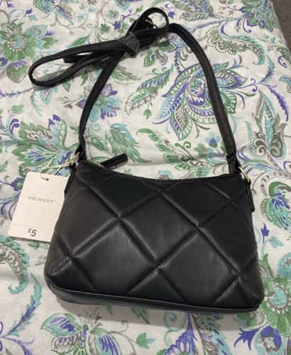 Primark black hand bag new - black,