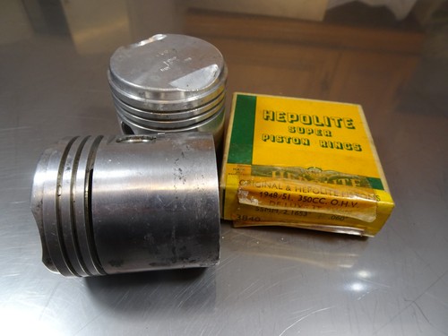 Hepolite triumph pistons - triumph, 3t