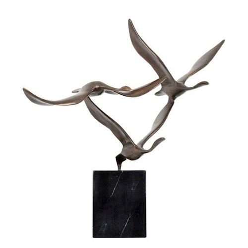 Bronze statue tree flying - tree,