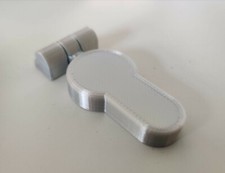 Keyhole Lock Cover Guard - Help keep Draft out - SILVER