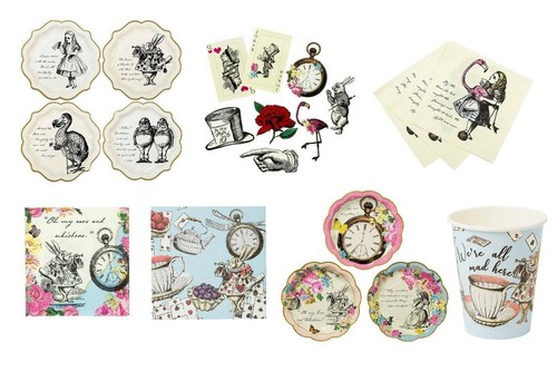 Truly alice napkins - alice, plates