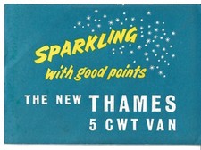 Ford Thames 5cwt Van 1954-55 UK Market Launch Foldout Sales Brochure Anglia 100E