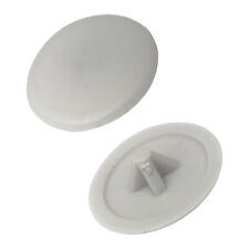 Grey Plastic Matte Press-Fit Phillips  Screw Cover Caps, Choose Quantity