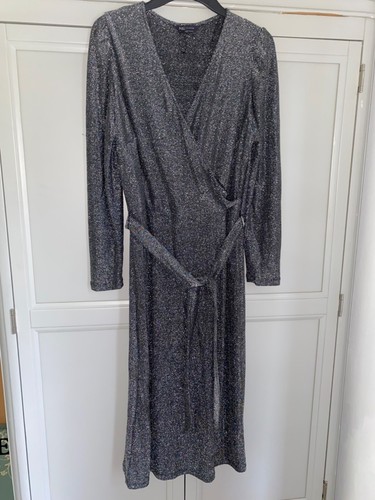 New lurex dress - m&s, size