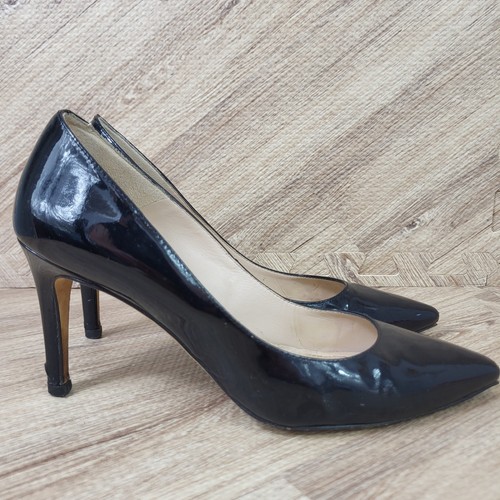 Bennett black patent slip - black,