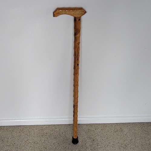 Vintage carved wooden - wooden, walking