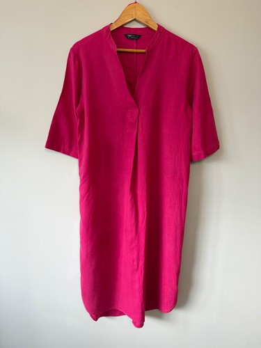 Fuchsia pink linen blend - m&s,