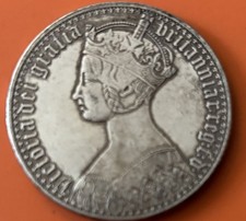 QUEEN VICTORIA 1847 CROWNED YOUNG HEAD IN GOTHIC SCRIPT USED CONDITION