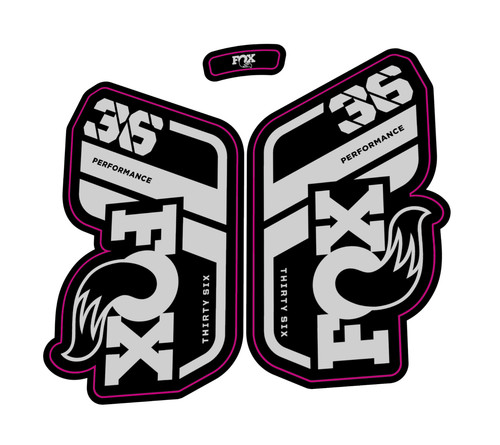 Fox performance fork decal - fox, 36