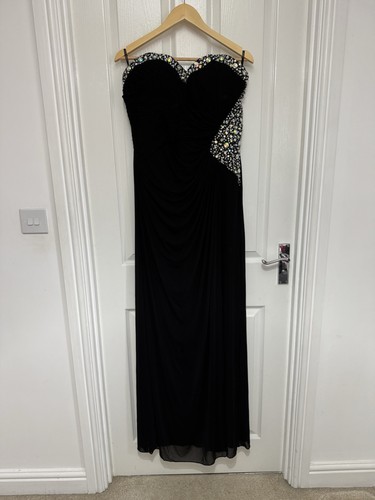 Lipsy vip black evening dress - black,