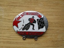 1985 STOKE POTTERS SPEEDWAY SILVER BADGE NO MAKERS NAME