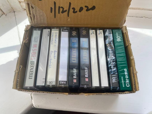 Box audio cassette - a, 10