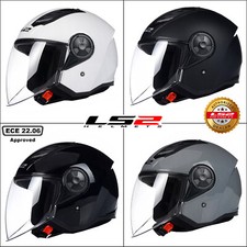 LS2 OF616 Airflow II Plain Motorcycle Motorbike Open Face Crash Helmet Scooter