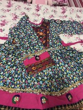Afghani beautiful dress blue - afghani,