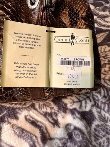Gianni conti snake print bag - snake,