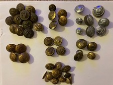 Approx 60 Vintage Army Navy  Etc  Button Collection
