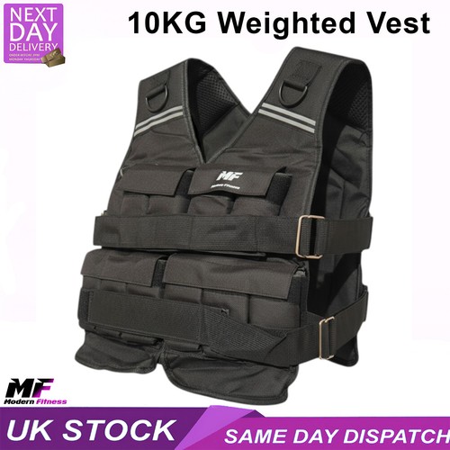 Weighted vest 10kg - 10kg,, black