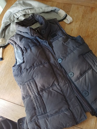Superdry gillet size med - med, grey