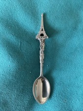 Vintage Eiffel Tower Paris 3D souvenir collectors spoon
