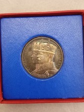 1910-1935 King George V Sterling Silver Jubilee Commemorative Medal 15.6g Boxed